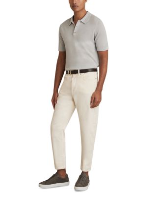 Manor Half Button Merino Wool Polo Shirt