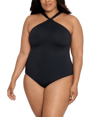 High Neck One Piece Swimsuit