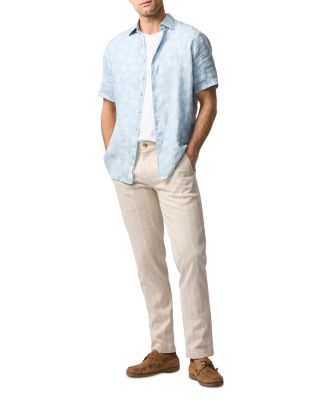 Belleknowes Regular Fit Short Sleeve Linen Shirt 