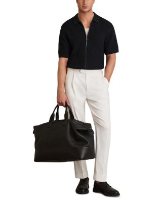 Comet Short Sleeved Zip Through Textured Shirt