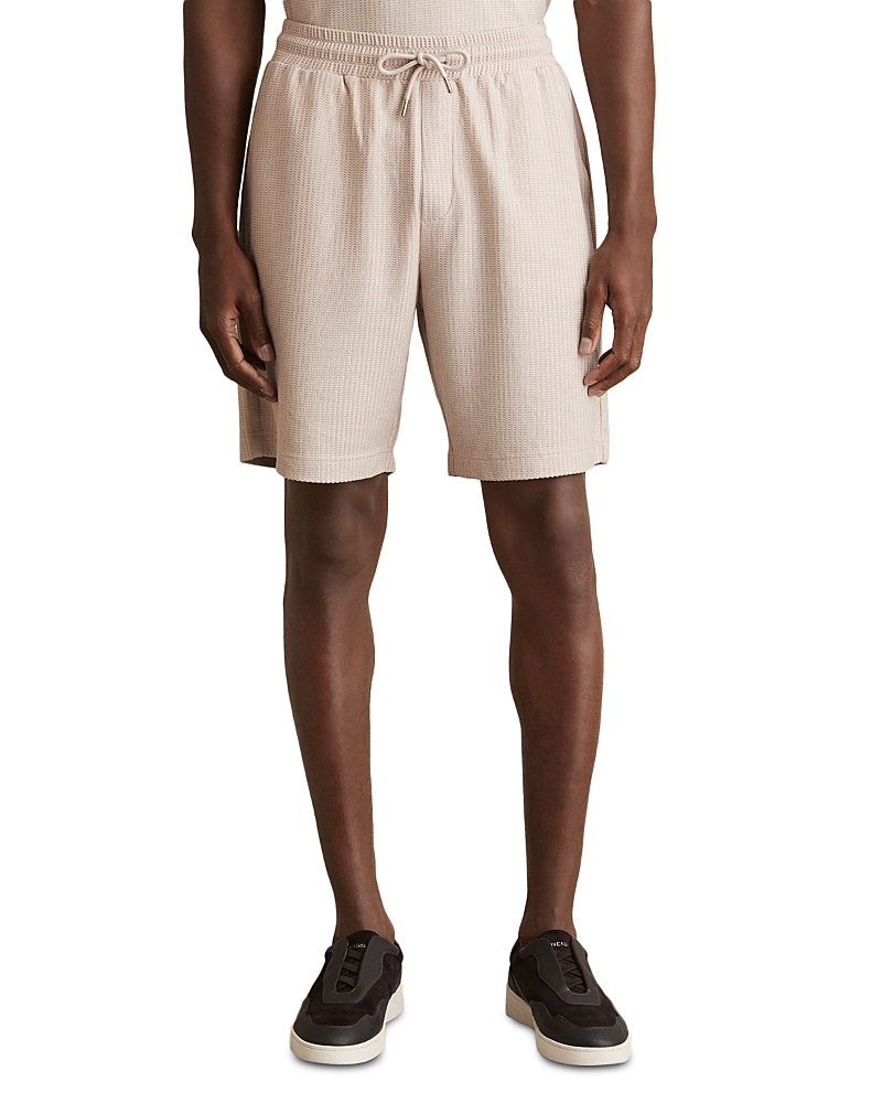 Reiss Zano Textured Drawstring Shorts
