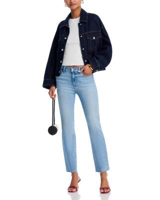 Cindy Raw Hem Jeans in In Tune Distressed