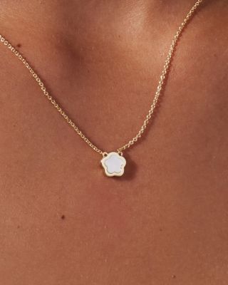 Mother of Pearl Inlay Flower Pendant - Saya