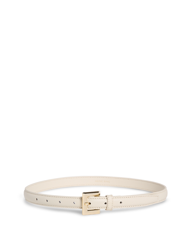 Anine Bing Women's Nicola Leather Belt In Neutral