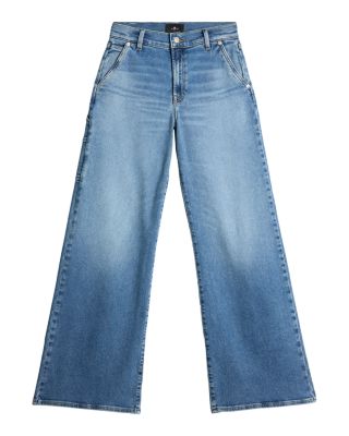 Lotta High Rise Wide Leg Jeans in Fancy