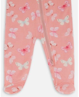Girls' Printed Organic Cotton One-Piece Pajama - Baby