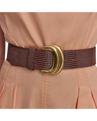 Square Neck Belted A-Line Dress