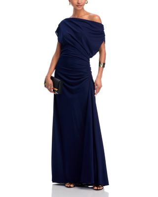 Off-the-Shoulder Ruched Jersey Gown - Exclusive