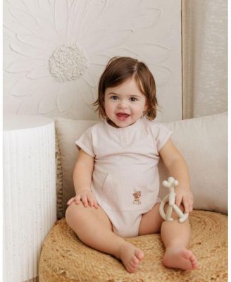 Unisex Baby French Terry Romper - Bear Collection