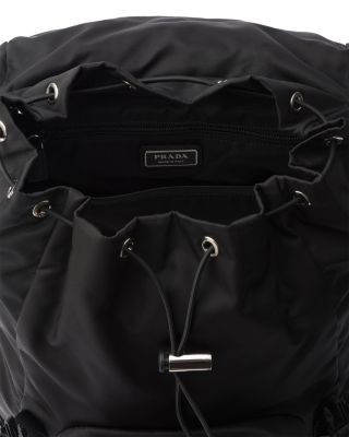 Re-Nylon and Saffiano Leather Backpack