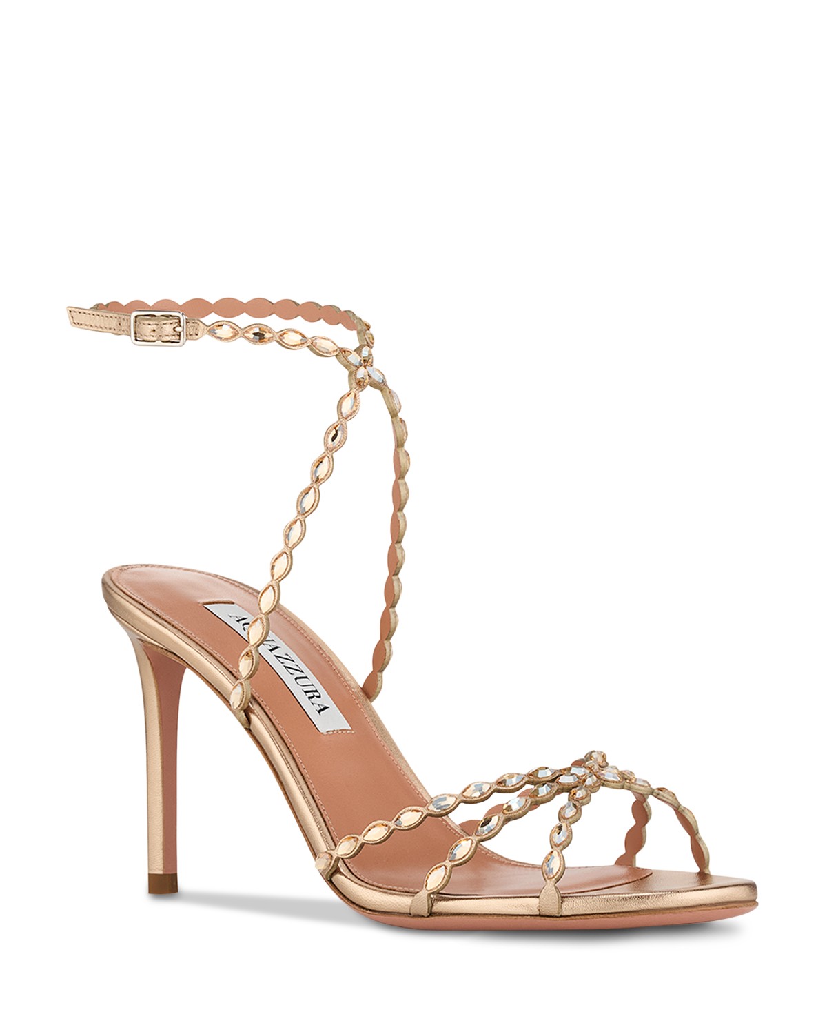 Aquazzura Women's Love Struck Sandals in Light Copper