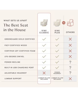 Kiwi Electronic Recliner Glider