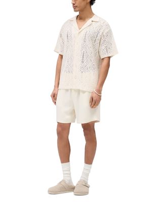 Crochet Regular Fit Camp Shirt