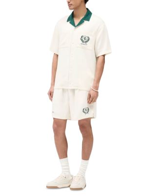 Crest Relaxed Fit Logo Embroidered Shorts