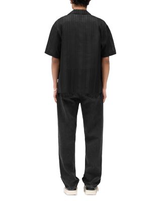 Embroidered Oversized Fit Bowling Shirt  