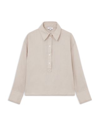 Nina Linen Popover Top