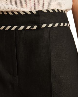 Fawn Waistband Linen Shorts