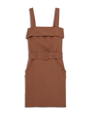 【海外限定】REISSワンピース☆Fia Belted Mini Dress, Brown 14654366_fpx.tif?$filterlrg$&