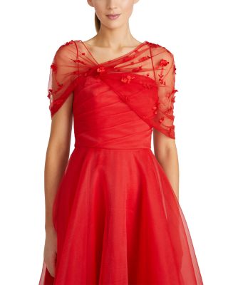 Atlas Shawl Draped Gown