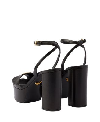 Women's Nappa Leather Platform Sandals