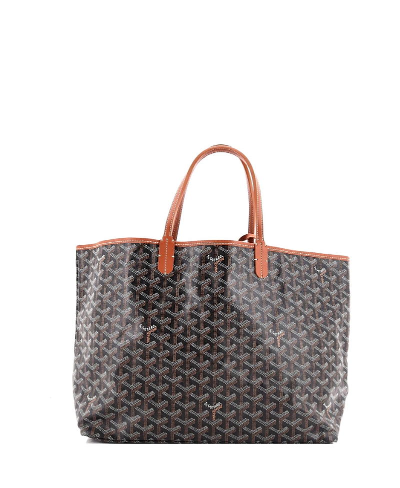 Pre-owned Pre-owned Goyard Goyard Pm Saint Louis Tote Coated Canvas In Black