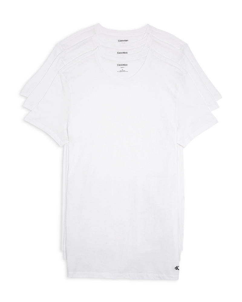 Calvin Klein 3-pack Classic Cotton Crewneck T-shirts In White