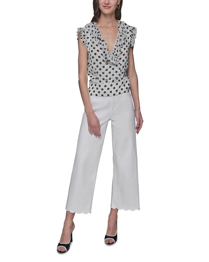 Ruffle Trim Top