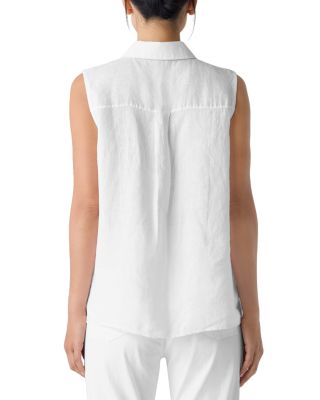 Linen Sleeveless Shirt
