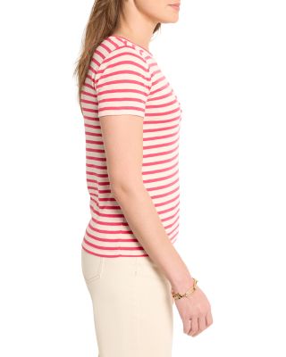 Scoop Neck Stripe Tee