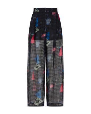 Abstract Print Pants