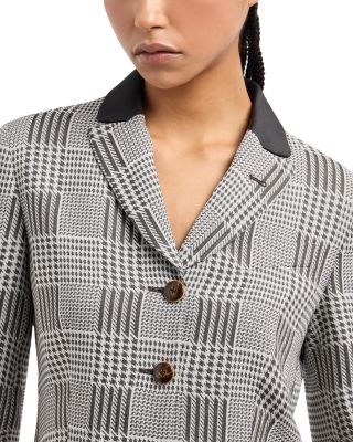Multi Patterned Checkered Blazer