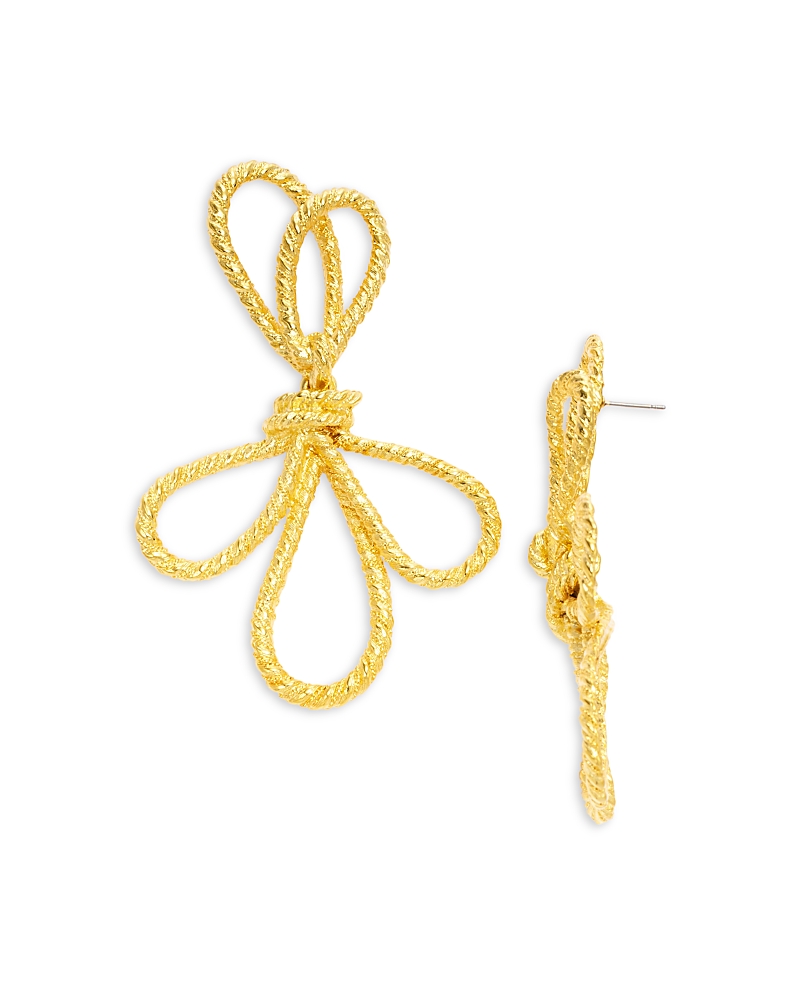 Kenneth Jay Lane Oversized Bow Drop Earrings