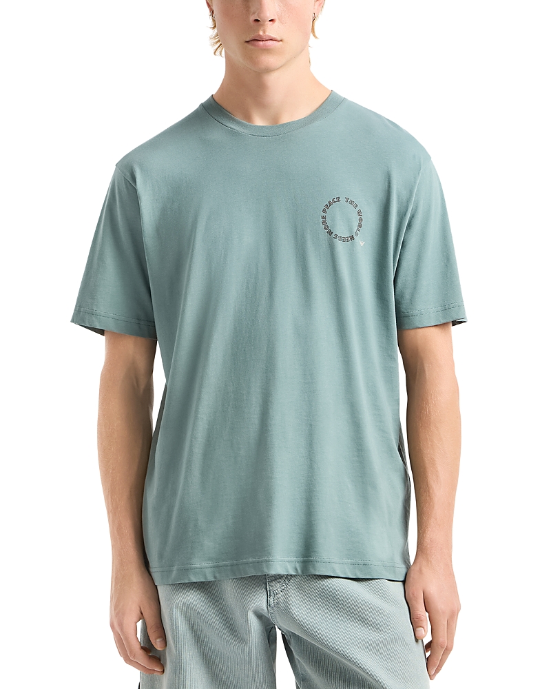 Emporio Armani Peace Sign Logo Tee