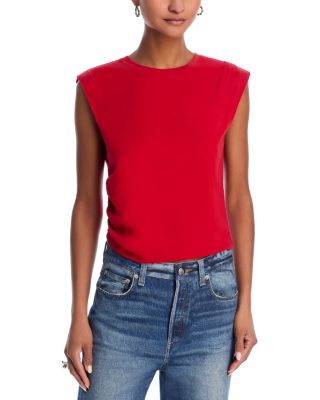 rag & bone - Mica Ruched Sleeveless Cropped Top