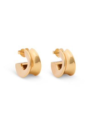 Bold Polished Small Hoop Earrings