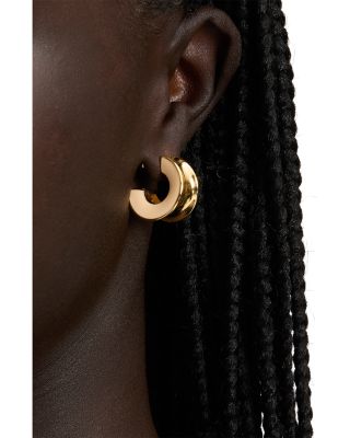 Bold Polished Small Hoop Earrings