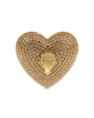 KURT GEIGER LONDON - Pav&eacute; Eagle Head Heart Pin