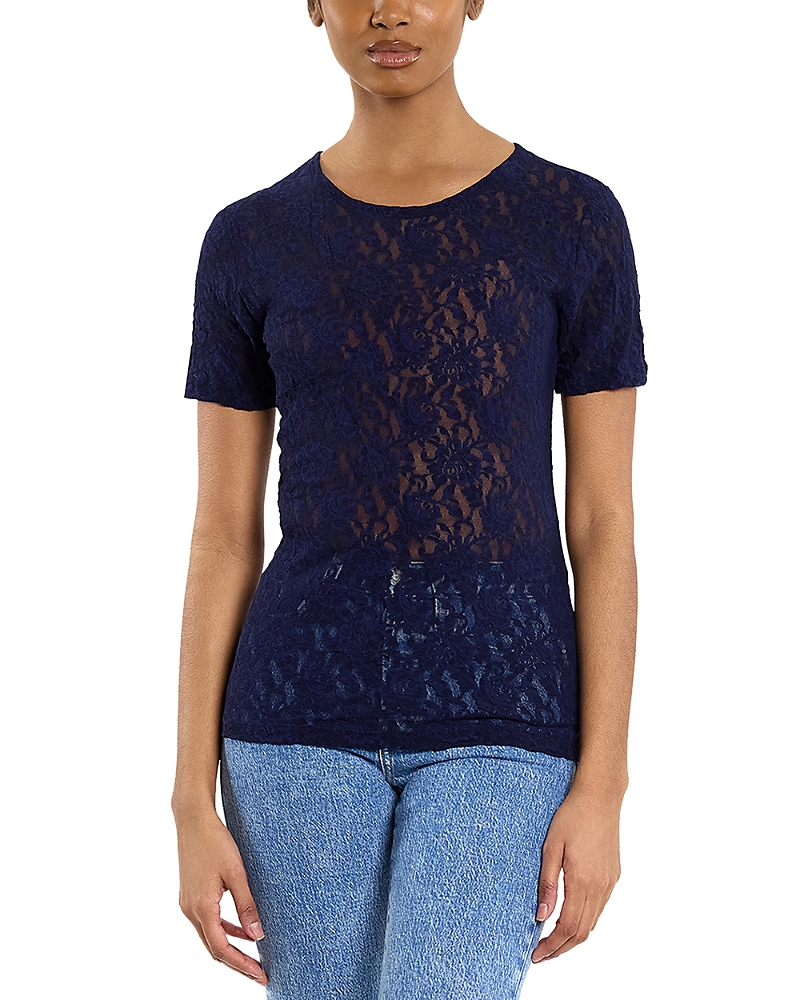 Hanky Panky Signature Short Sleeve Lace Top