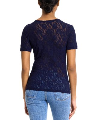 Signature Short Sleeve Lace Top