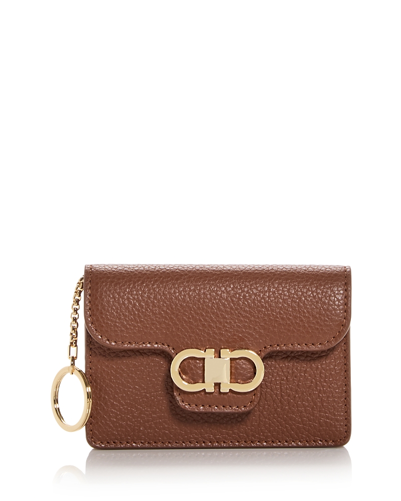 Ferragamo Gancini Leather Card Case