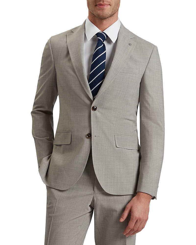 Ted Baker Sharkskin Classic Wool Modern Fit Suit Jacket In Gray