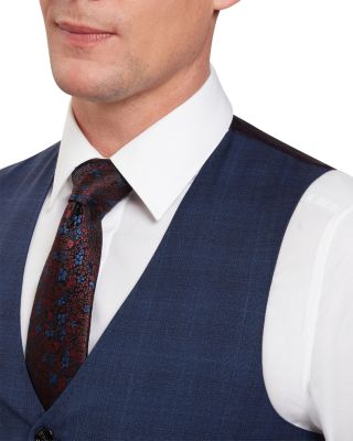 Troy Check Wool Modern Fit Suit Vest