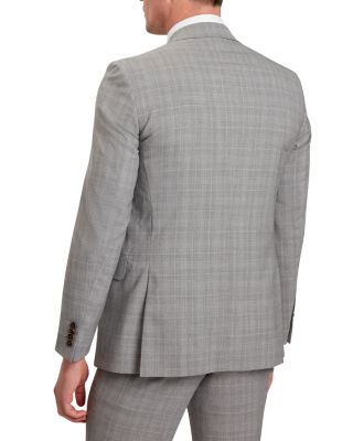 Check Classic Wool Slim Fit Suit Jacket