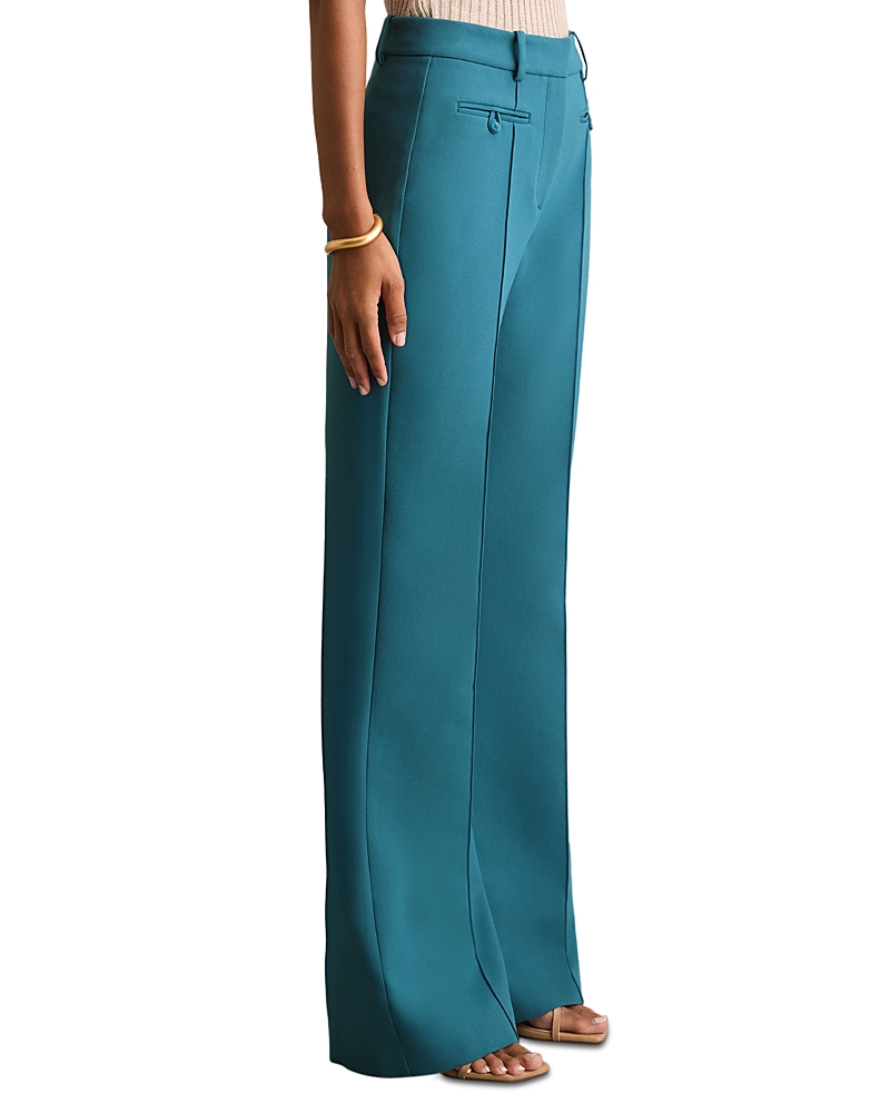 Shop Reiss Petites Abbey Flared Pants In Teal