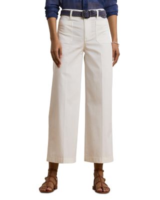 Ralph Lauren - Stretch Chino Wide Leg Cropped Pants