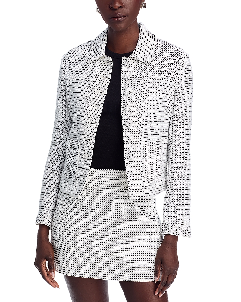 Proenza Schouler White Label Osler Tweed Jacket In Gray