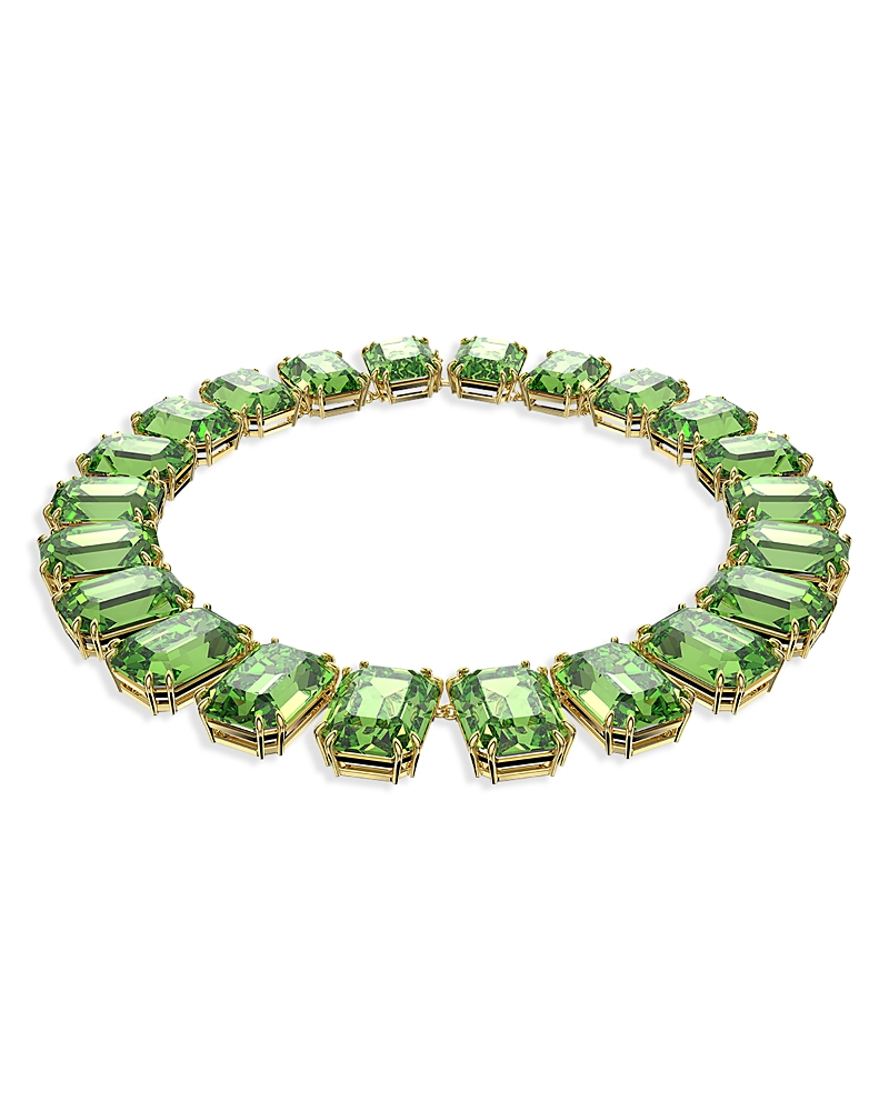 Shop Swarovski Millenia Green All Around Necklace, 14-15