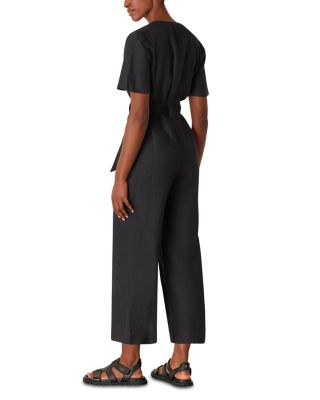 Fiona Linen Button Front Jumpsuit