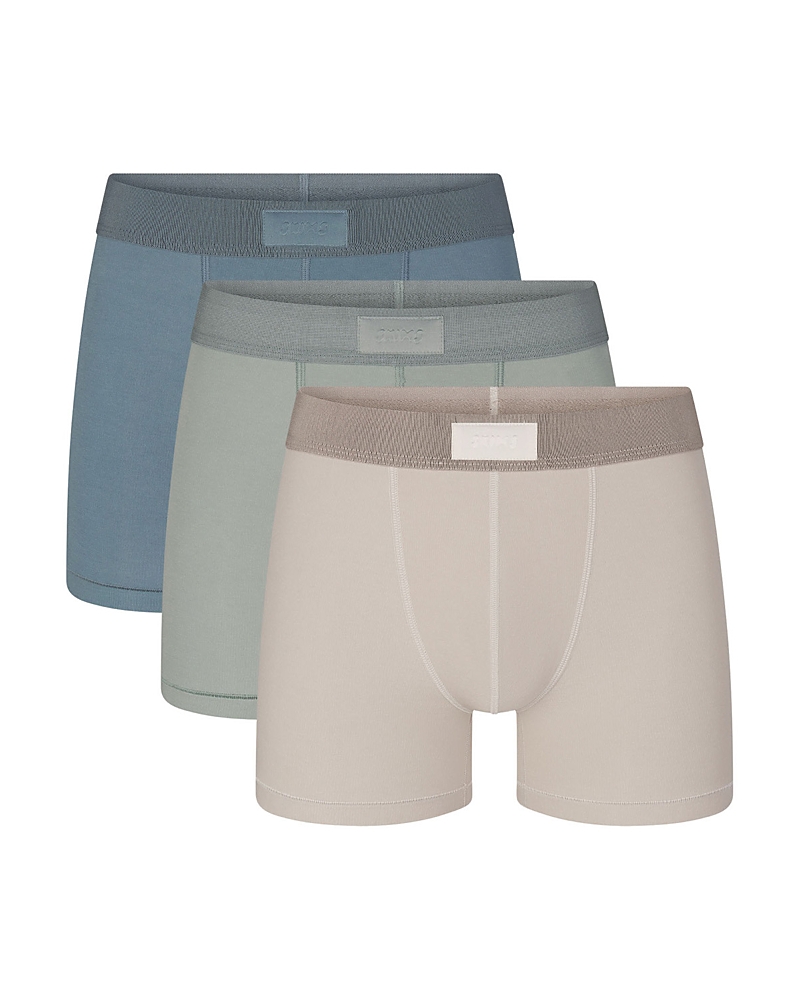 Skims Stretch Cotton 3 Boxer Briefs, 3-Pack