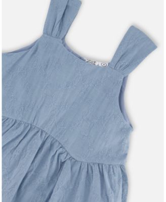  Girls' Multi-Tiered Eyelet Dress - Big Kid